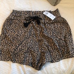 Abercrombie ultra high linen shorts